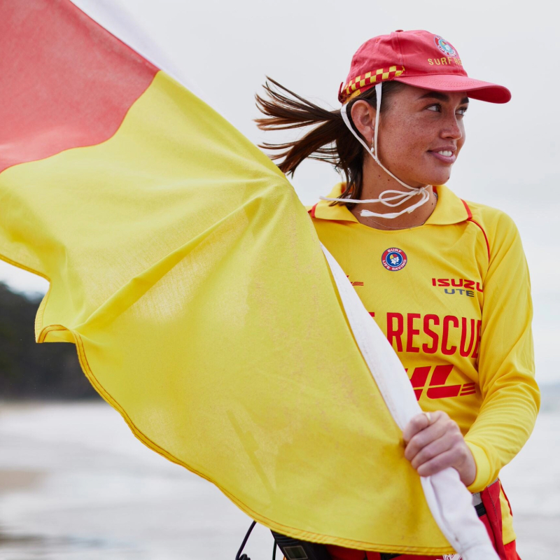 Surf lifesaver on beach